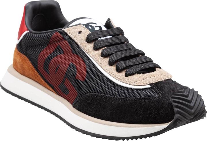 Image du produit Dolce & Gabbana cushion sneakers in mixed materials color black/beige (42)