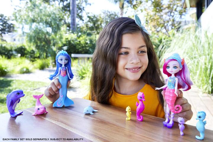 Actual product image Enchantimals Ocean Kingdom Sedda Seahorse Family Dolls