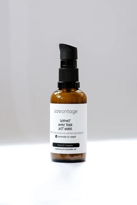 Image du produit Savontage Crème naturelle pour les mains à l'huile de romarin et de lavande, 50ml (50 ml)