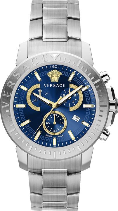 Immagine prodotto Versace VE2E00721 Nuovo orologio cronografo da uomo 45mm 5ATM (Cronografo, 45 mm)