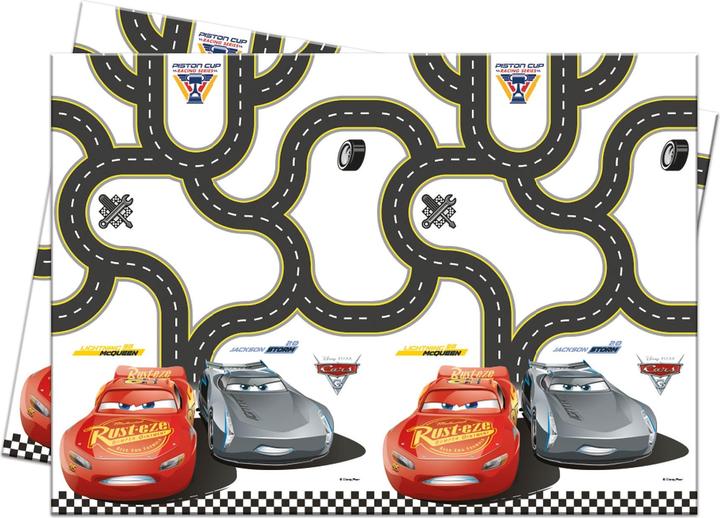 Actual product image Procos Cars McQueen Birthday Tablecloth (180 x 120 cm)