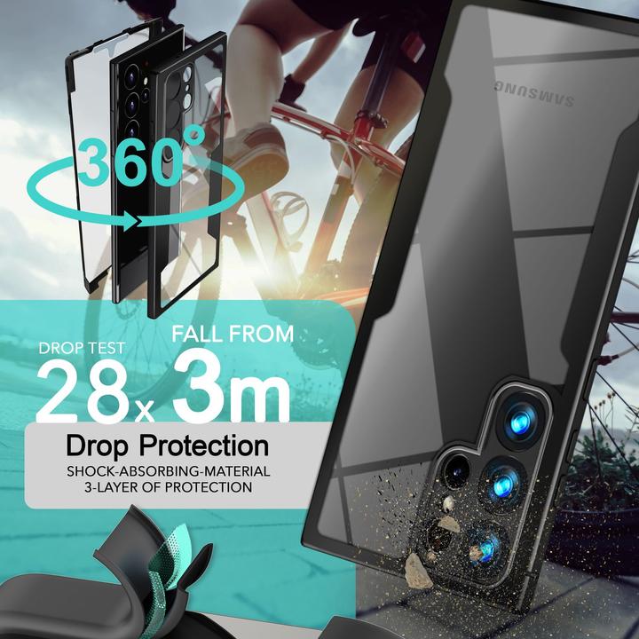 Immagine prodotto Nalia Busta ibrida trasparente a 360 gradi (Samsung Galaxy S24 Ultra)
