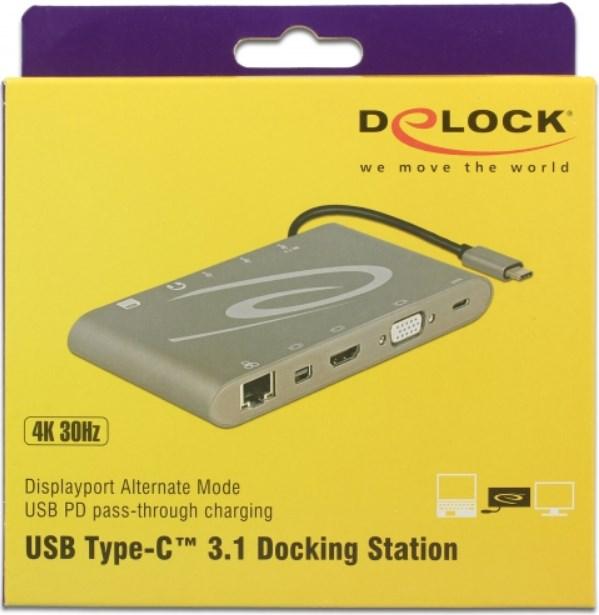 Image du produit Delock Station d'accueil USB de type C 3.1 (USB-C, 3 Ports)