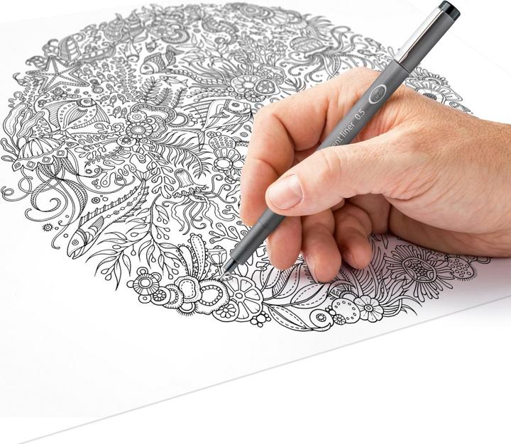 Actual product image Staedtler Fineliner Pigment liner 308 Line width: 1.2 mm Writing colour: black (Black, Gray, 1 x)