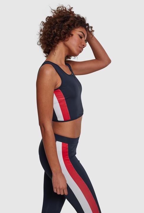 Actual product image Urban Classics Ladies Side Stripe Cropped Zip Top (XL)