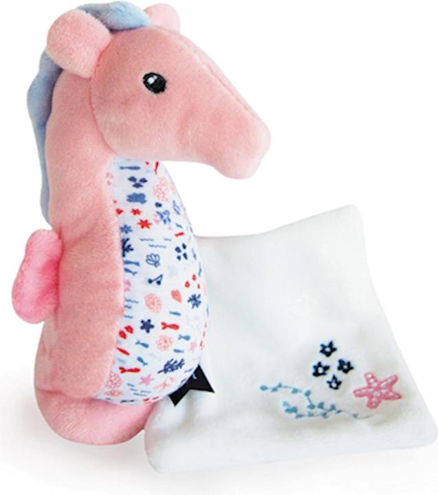 Immagine prodotto Doudou et Compagnie Cavalluccio marino con panno per le coccole, rosa 17cm (MQ2) **