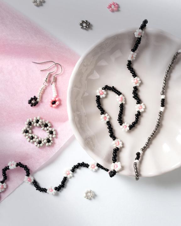 Image du produit Folia Set de perles de rocaille ARGENT