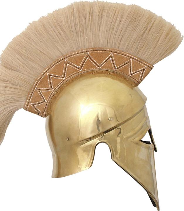 Actual product image Battle Merchant Italian corinthian helmet with brass crest