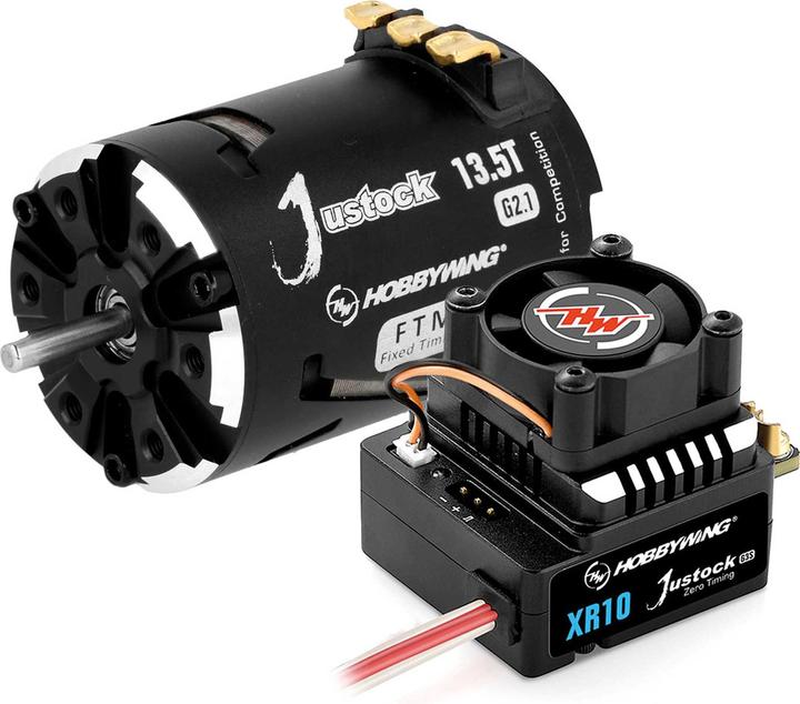 Image du produit Hobbywing Xerun Justock Combo G3S avec 13.5 Turn 3200kV pour stock 1:10