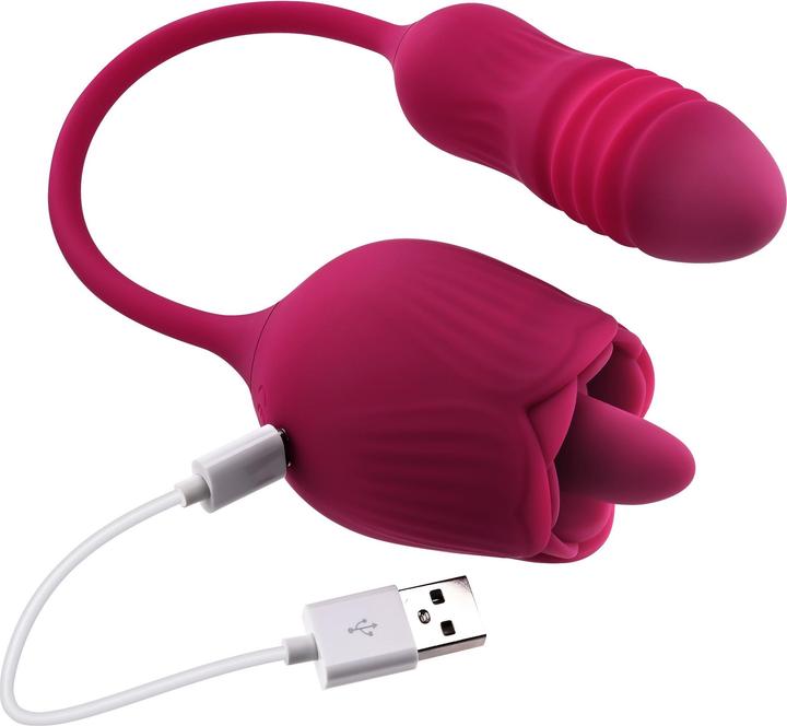 Productafbeelding Evolved - Wild Rose Tong Vibrator - Rood