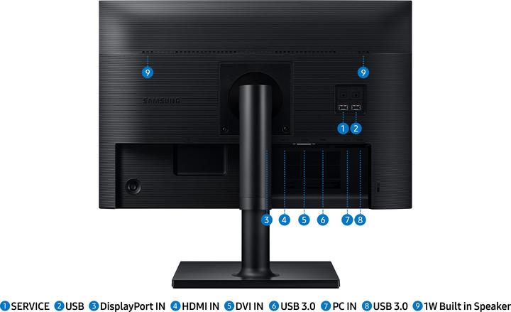 Actual product image Samsung F24T450GYU (1920 x 1200 pixels, 24")