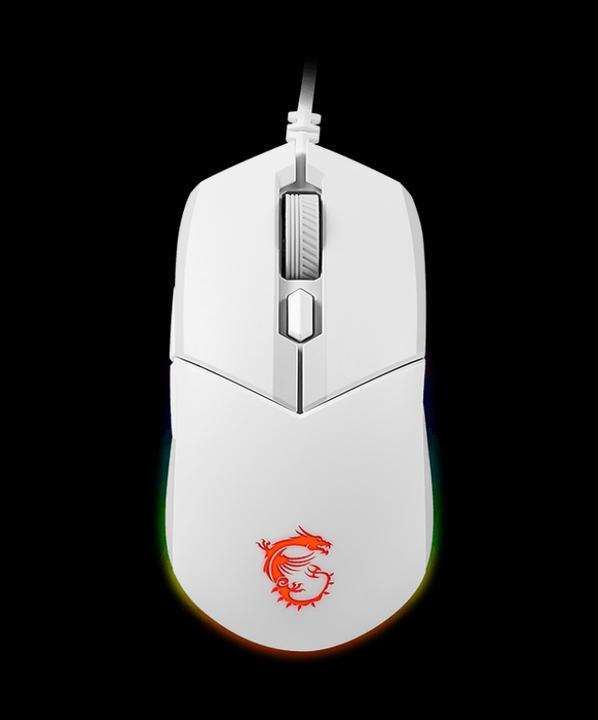 Actual product image MSI Clutch GM11 WHITE Gaming,USB (Cable)
