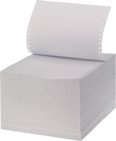 Actual product image Niceday Continuous paper Recycled DIN A4+ 60 g/m² Perforated 240 mm x 305 mm White (60 g/m², 2000 x, A4+)