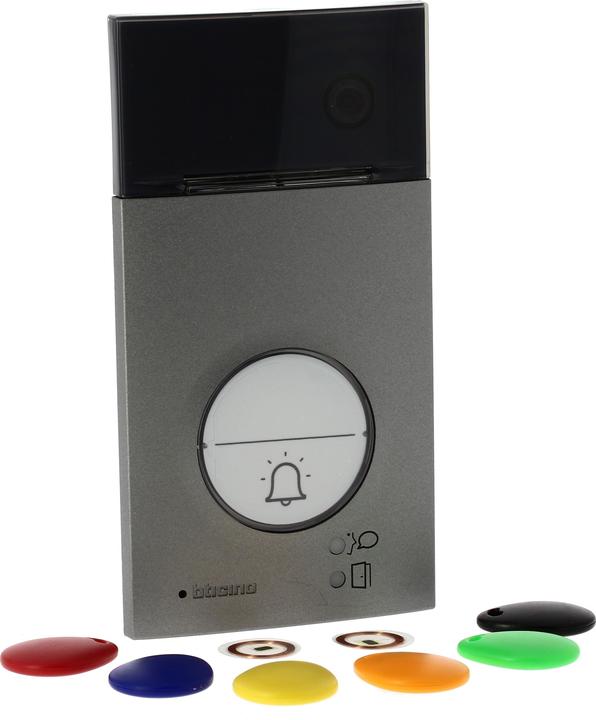 Actual product image Bticino 2-wire video/audio door station LINEA 3000 with transponder for door opening (Cable)
