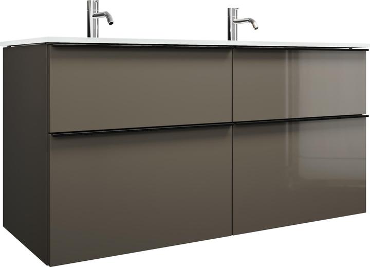 Griffleiste Schwarz Matt G0252, Grau Hochglanz / Grau Glänzend