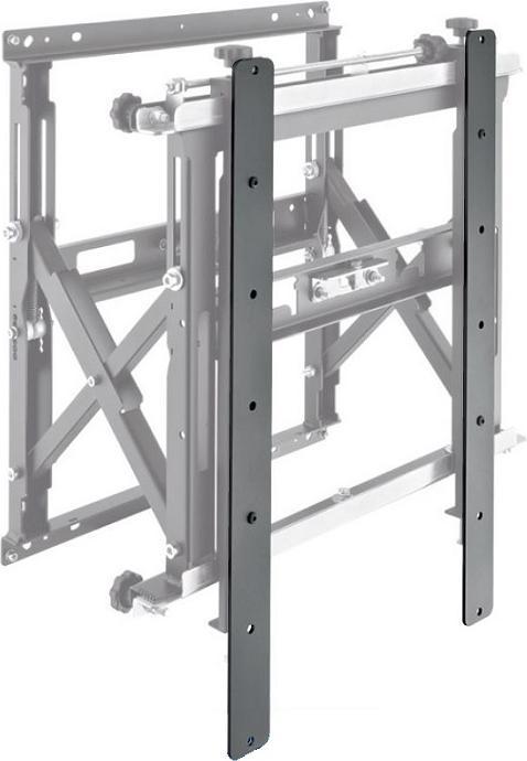 Produktbild Hagor Schienenadapter fuer Videowall Halterungen auf VESA Norm 800x400. 2er Set (Decke, 75", 70 kg)