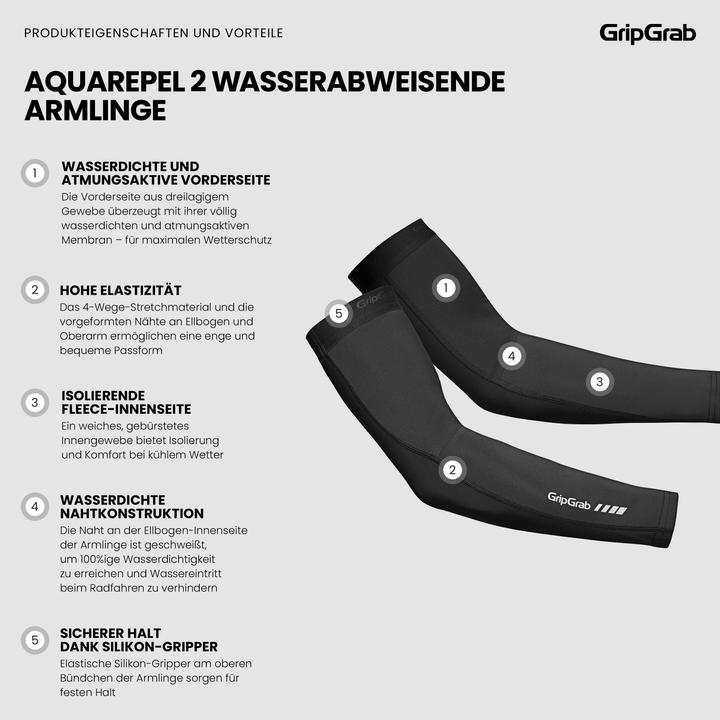 Produktbild GripGrab AquaRepel 2 Water-Resistant Armlinge (M)