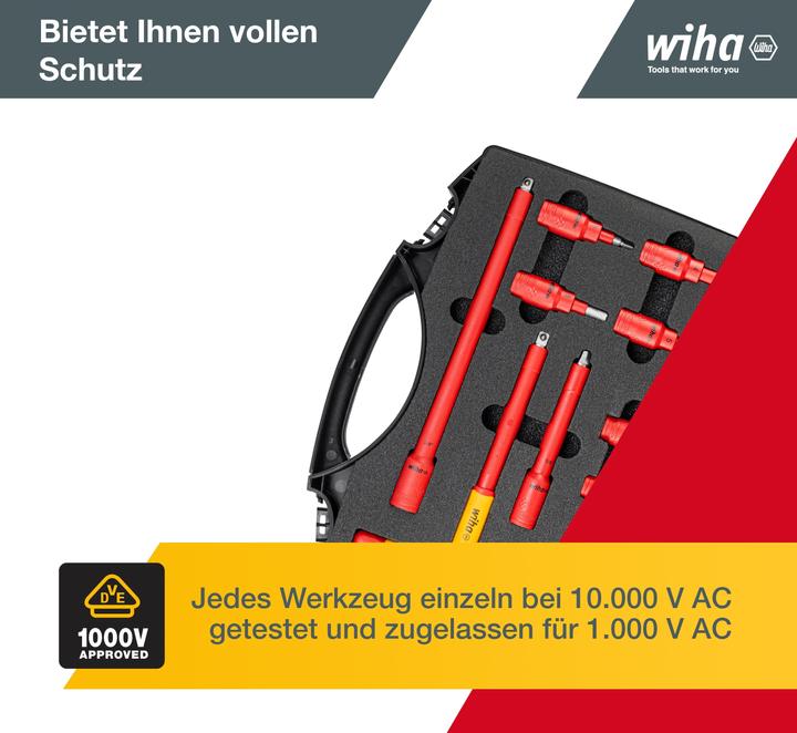 Actual product image Wiha Ratchet spanner set