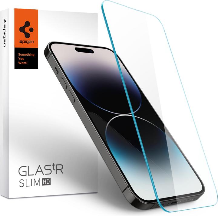 Spigen Glass.TR Slim iPhone 14 Pro Max AGL05210 szkło hartowane (1 Piece, Apple iPhone 14 Pro Max)