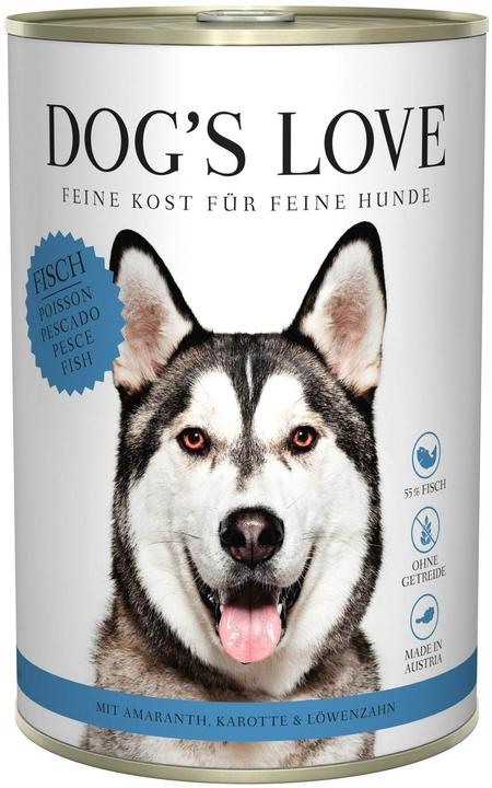 Actual product image Dog's love Adult Fish, Amaranth, Carrot & Dandelion (Adult, 6 pcs., 420 g)
