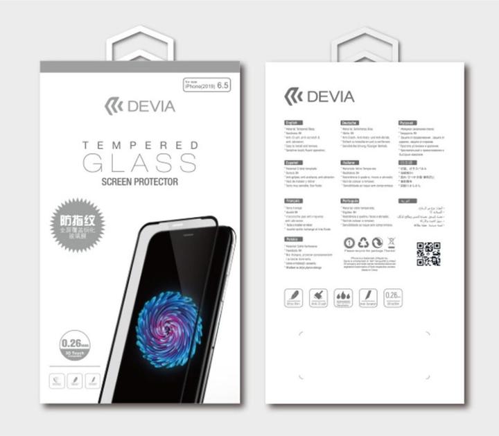 Produktbild Devia Van Entire View Anti-glare Tempered Glass iPhone 11 Pro Max black (1 Stück, Apple iPhone 11 Pro Max)