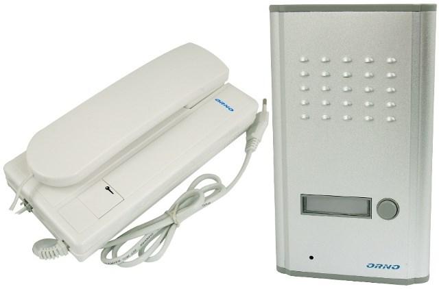 Actual product image MGA ORNO Fossa intercom 1 single-family house for flush-mounting 2-wire 230 V AC Surname Background be (Wireless)