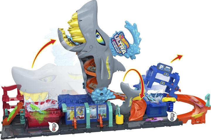 Actual product image Hot Wheels City Ultimate Shark Car Wash