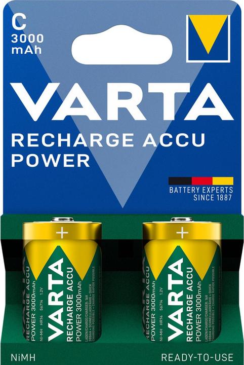 Varta VAR Batterie NimH Baby 3,0A 2er (2 pcs, C, 3000 mAh)