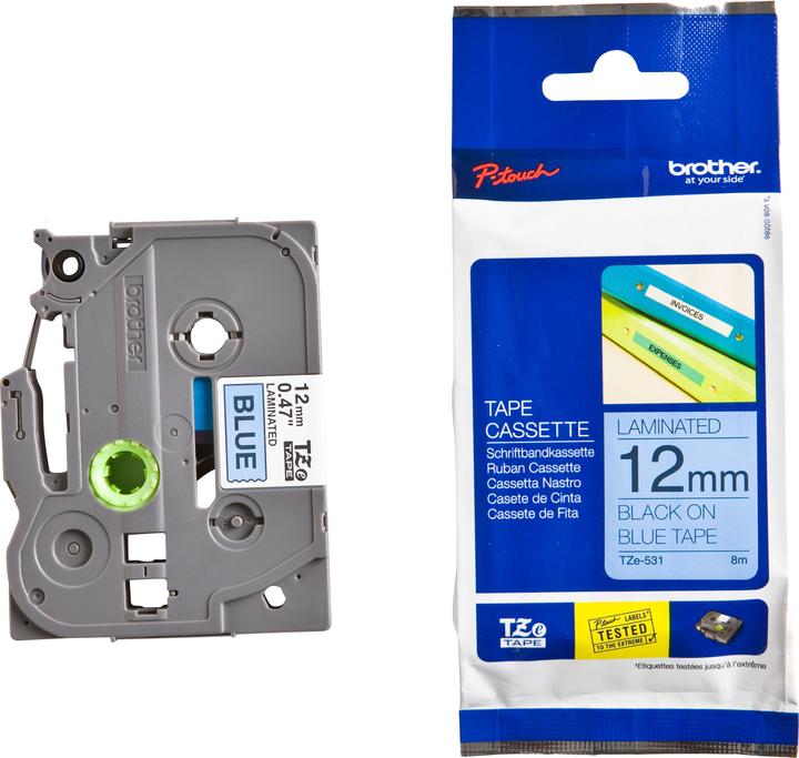 Produktbild Brother Tze-531 (1.20 cm, Blau, Schwarz)