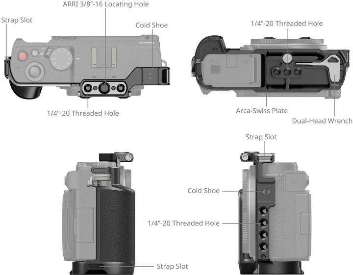 Produktbild SmallRig Cage für Panasonic LUMIX S9, Detailfarbe: Schwarz (Cage)