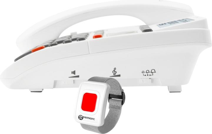 Actual product image Geemarc CL610 Corded emergency telephone with SOS wristband