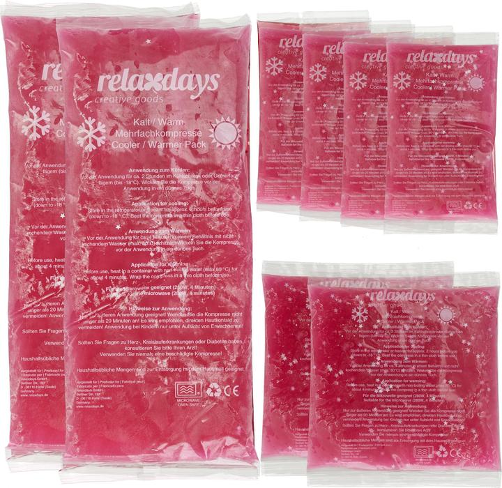 Actual product image Relaxdays Pink cooling pads (8 x, 1730 g)