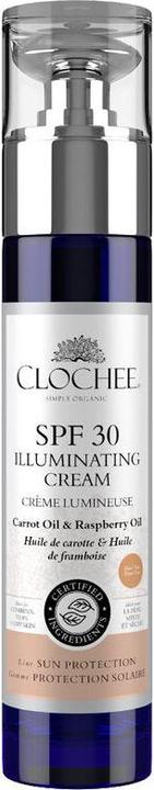 Image du produit Clochee Crème Illuminatrice SPF30 Crème Illuminatrice Huile de Carotte & Huile de Framboise 50ml (Mousse autobronzante, 50 ml)