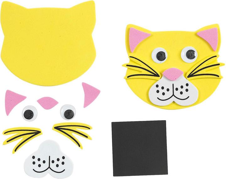 Image du produit Colorations Kit de bricolage Visages d'animaux en mousse, 36 pcs.