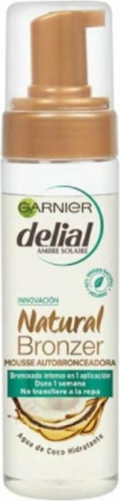 Actual product image Garnier NATURAL BRONZER mousse autobronceadora 200 ml (Self tanning foam, 200 ml)