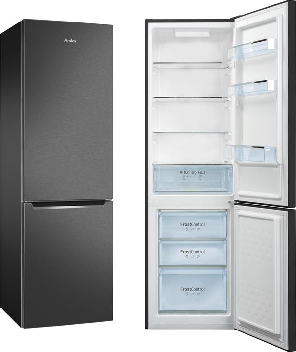 Actual product image Amica Fridge-freezer combination KGCL 387 150 S WxHxD 54 x 178 x 55 cm Fridge compartment 187 l (262 l)