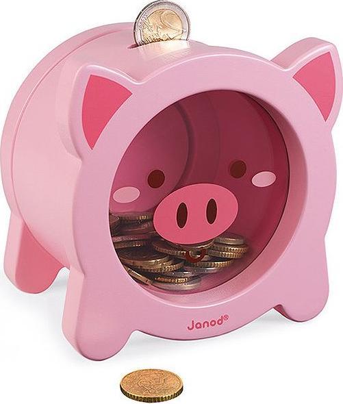 Actual product image Janod Pig (12.5 x 11 x 12 cm)