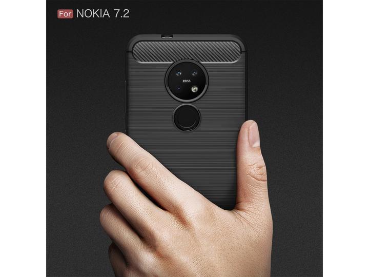 Image du produit Screenguard Étui Nokia 7.2 Carbon Brushed Soft TPU (Nokia 7.2)