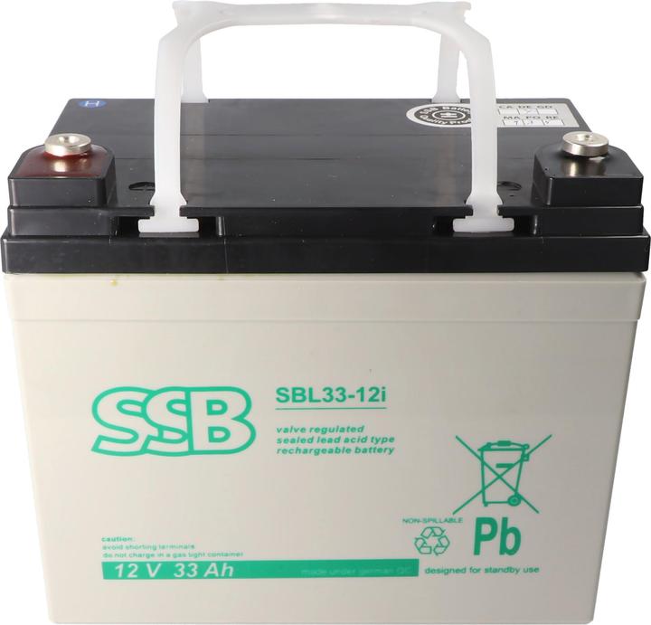 Produktbild SSB SBL33-12i 12V 33Ah Bleiakku AGM Blei Gel Akku (12 V, 33 Ah)
