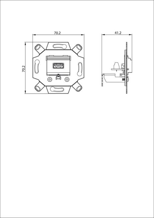 Actual product image Busch-Jaeger USB junction box