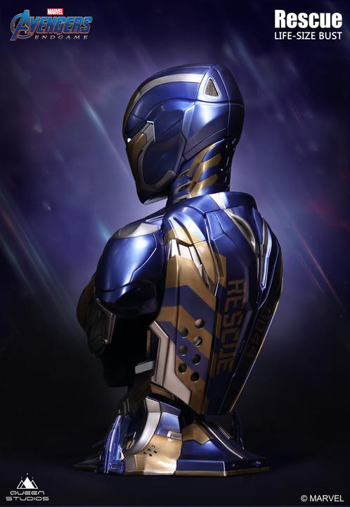 Actual product image Queen Studios Marvel's Avengers "Iron Man MK49/MK85" 1/1 Lifesize Bust Bundle