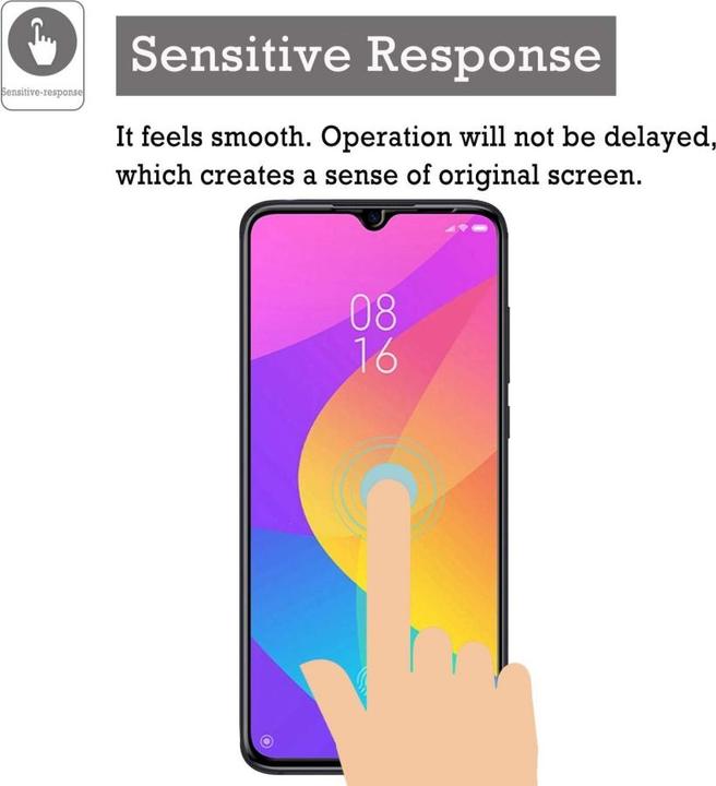 Immagine prodotto Screenguard Xiaomi Mi 9 Lite Pellicola protettiva di vetro a schermo intero 2.5D 9H (1 Pezzo/i, Mi 9 Lite)