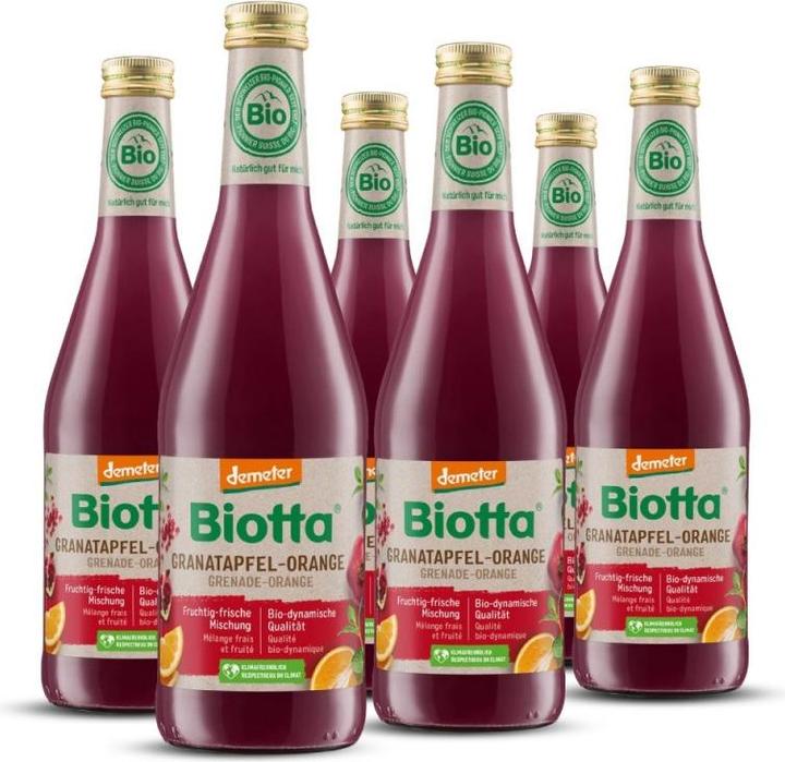 Produktbild Biotta Granatapfel Orange Bio Demeter (6x5dl) (6 x 50 cl)