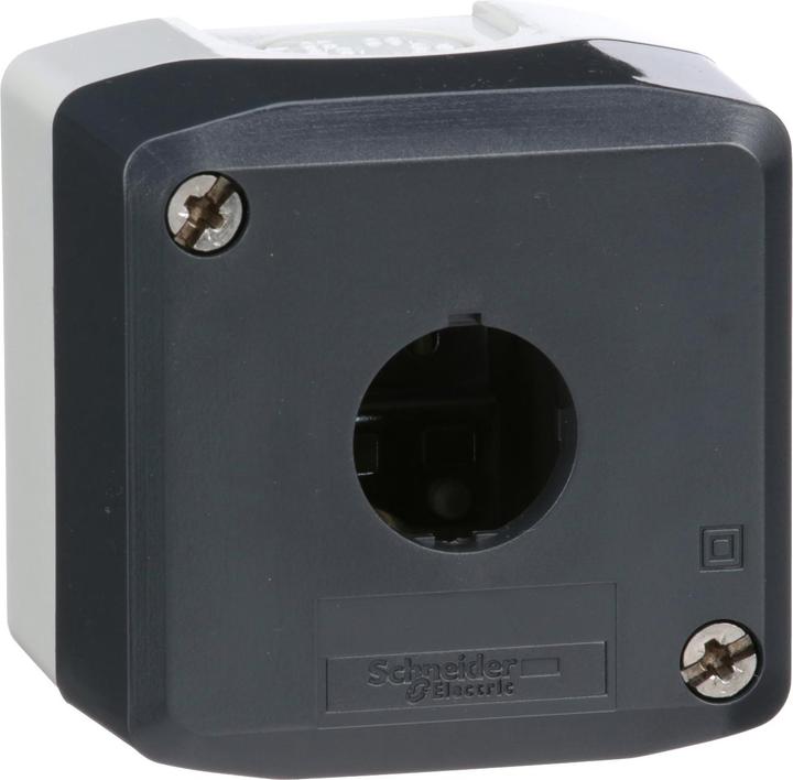 Schneider Electric Tastergehäuse 22mm 1 Loch grau
