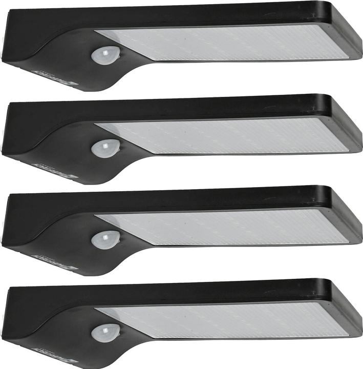 Produktbild ProPlus 4er-Set Solar Aussenwandleuchte mit Bewegungssensor, 50lm, IP44 (50 lm, IP44)