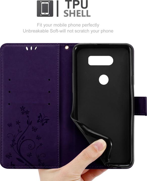 Image du produit Cadorabo Étui Flower Book pour LG V30 / V30+ / V30S / V30S+ (LG V30+, LG V30S+, LG V30)