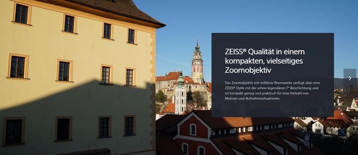 Produktbild Sony E 16-70mm f4 ZA OSS Zeiss Vario-Tessar T E-Mount (Sony E, APS-C / DX)