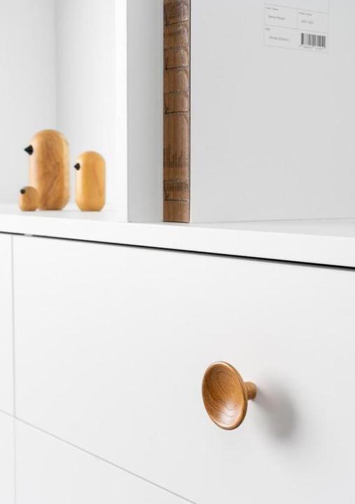 Actual product image Werkstarck Möbelknopf DISC D38mm Eiche lackiert