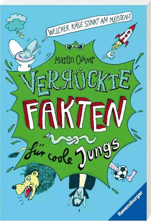 Immagine prodotto Ravensburger Welcher Käse stinkt am meisten? Verrückte Fakten für coole Jungs (Tedesco, Christine Spindler, Mike Phillips, Martin Oliver, 2015)