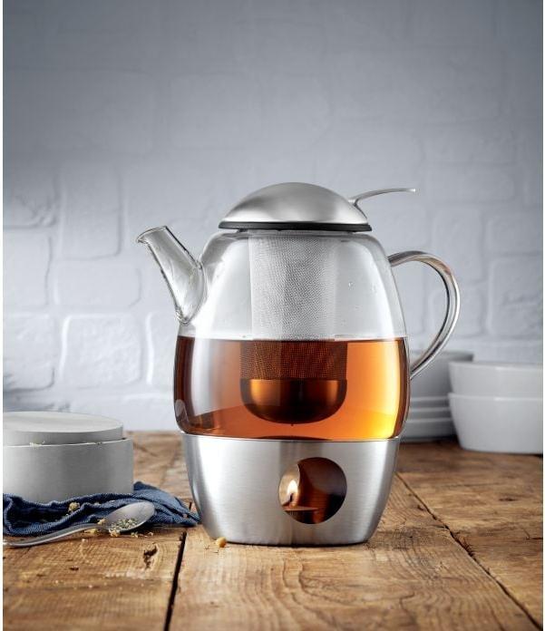 Produktbild WMF Teeset Teekanne mit Stövchen und Siebeinsatz 3tlg Glaskanne 1l SmarTea (1 l)